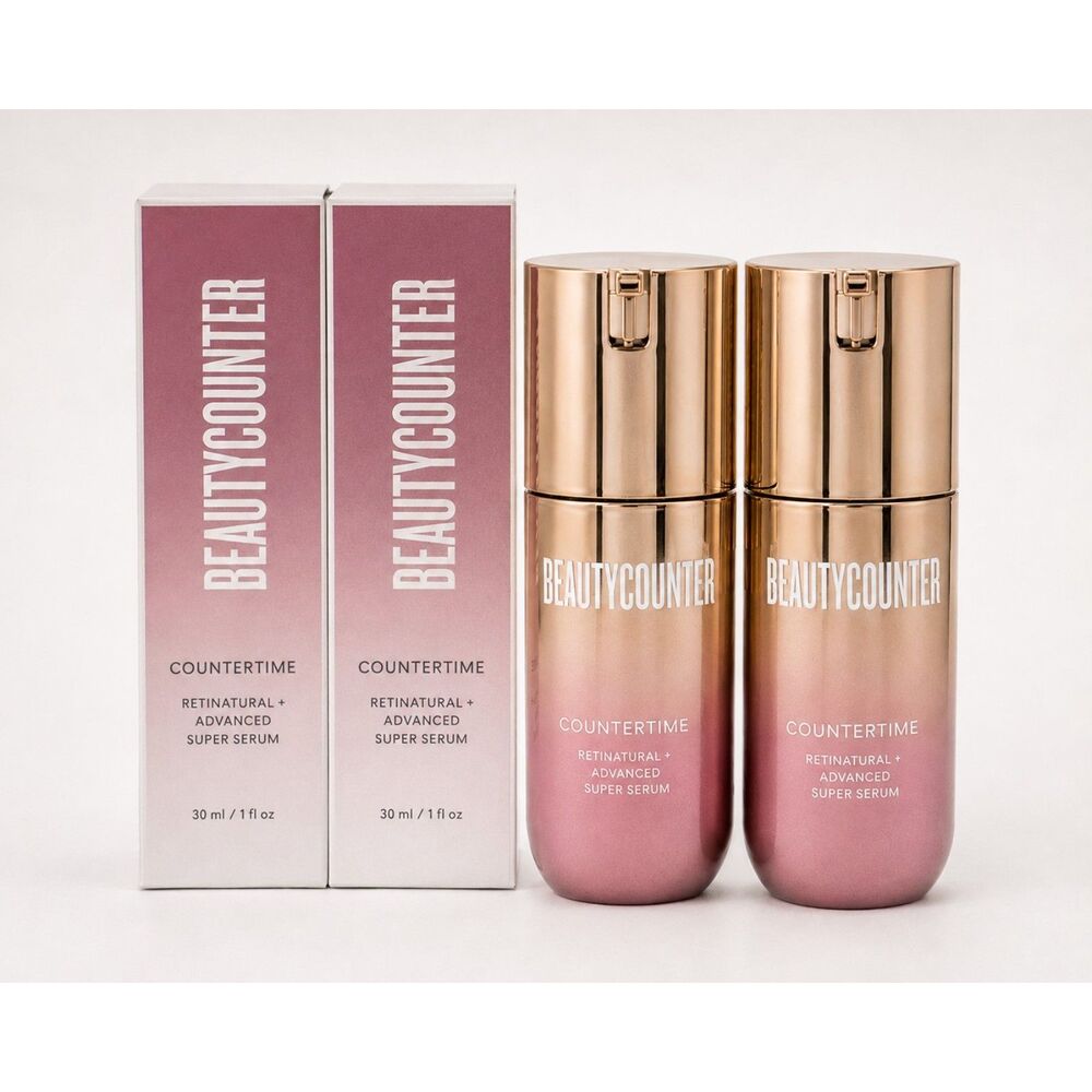 Beautycounter Countertime Retinatural+ Super Serum Bundle of 2 NIB